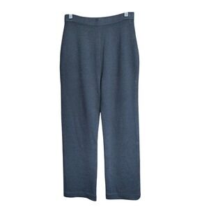 St. John Knit Basics Black Vintage Straight‎ Leg High Rise Pants Size 4